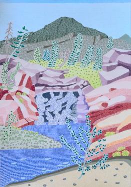 Landscape with Waterfall