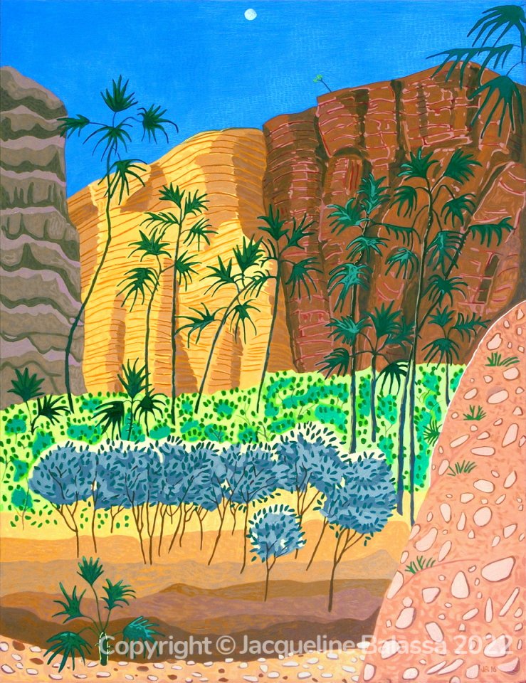 Valley with Palms - Kimberley, Australia