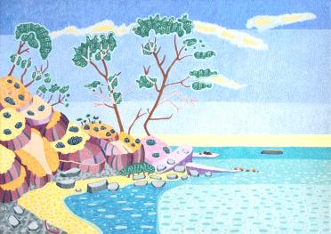 Little Cove with Trees